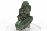 Green, Hedenbergite Included Quartz Cluster - Mongolia #231701-1